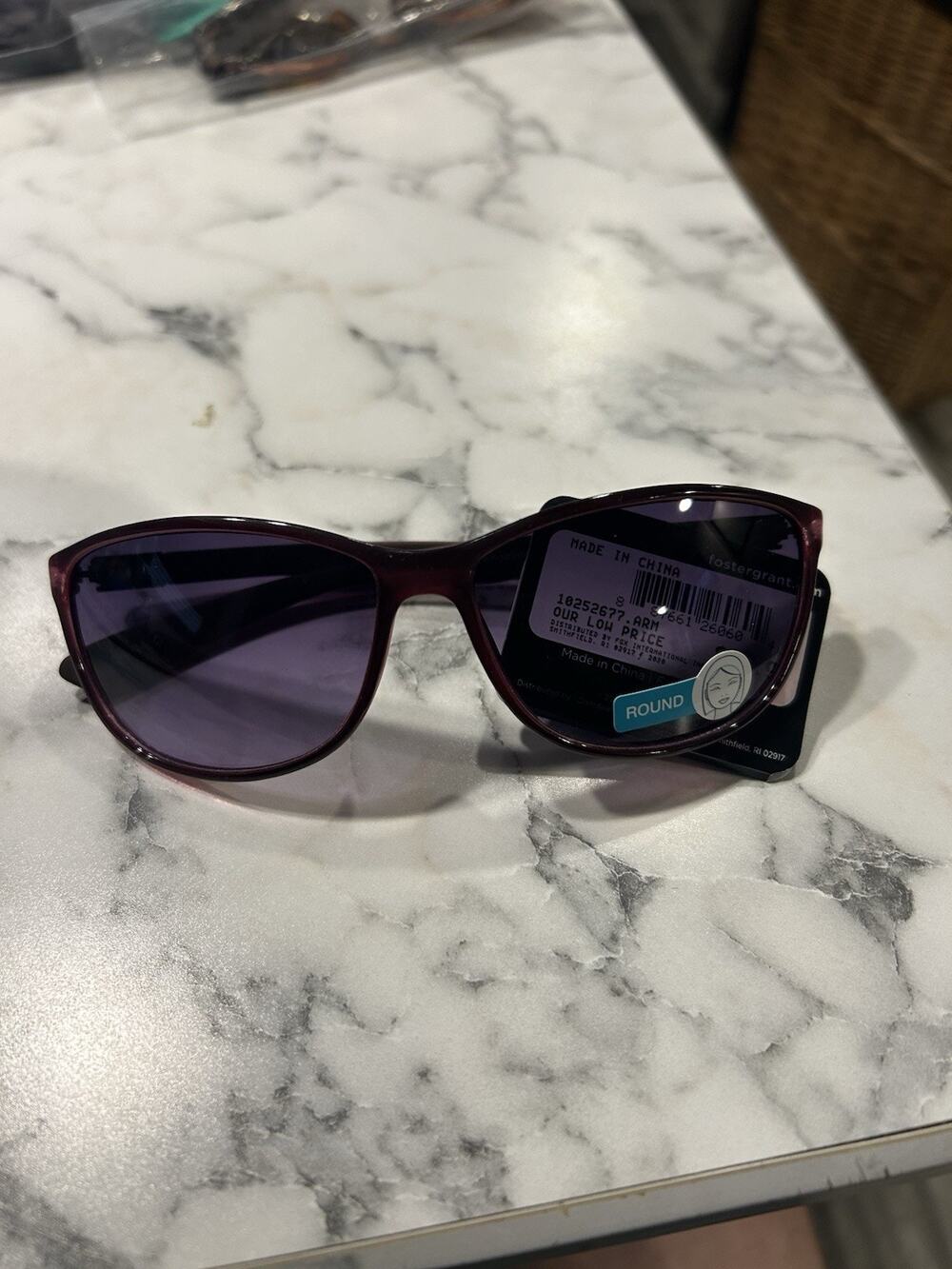 Foster Grant Purple Women's Sunglasses 100% UVA Scratch Free
